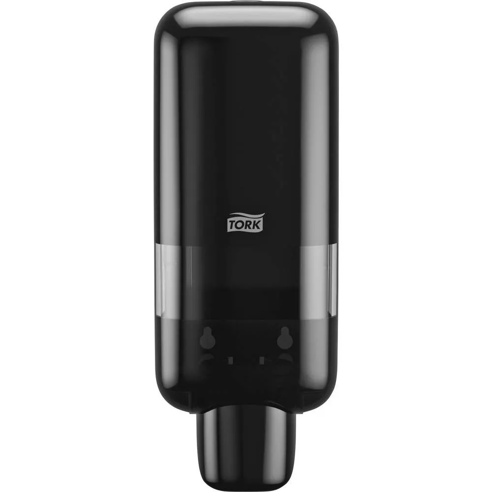 [Tork Soap and Sanitiser Dispenser S4 Black] Tork soap and sanitiser dispenser S4 (Black) white background.webp