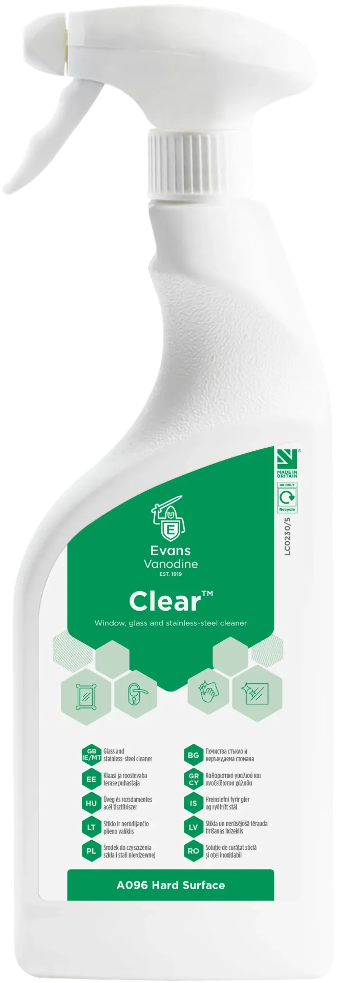 [EV0015] Clear window & stainless cleaner RTU