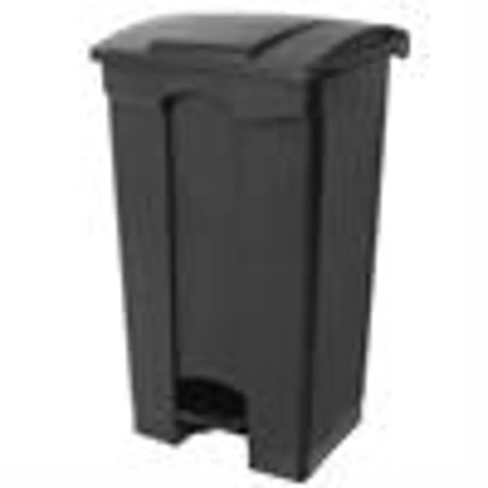 [RB1215] Kitchen Pedal Bin Black 