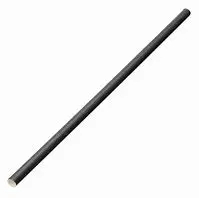 8' Black straw