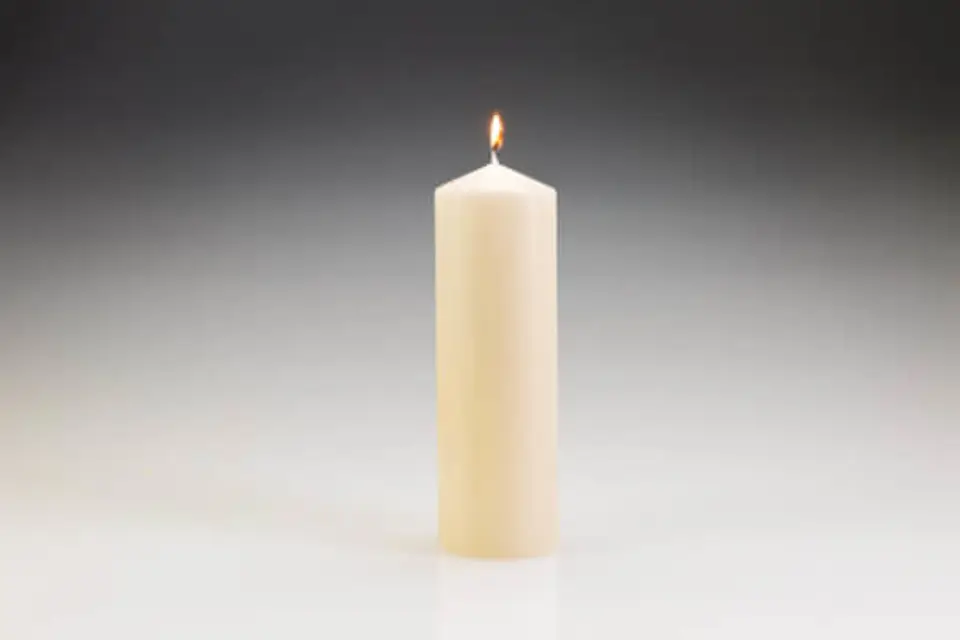 [CA1203] 80X240MM Pillar candle ivory