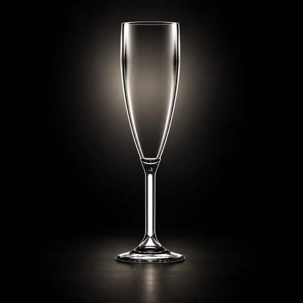 [PL6543] Elite clear premium polycarbonate flute 6.6oz