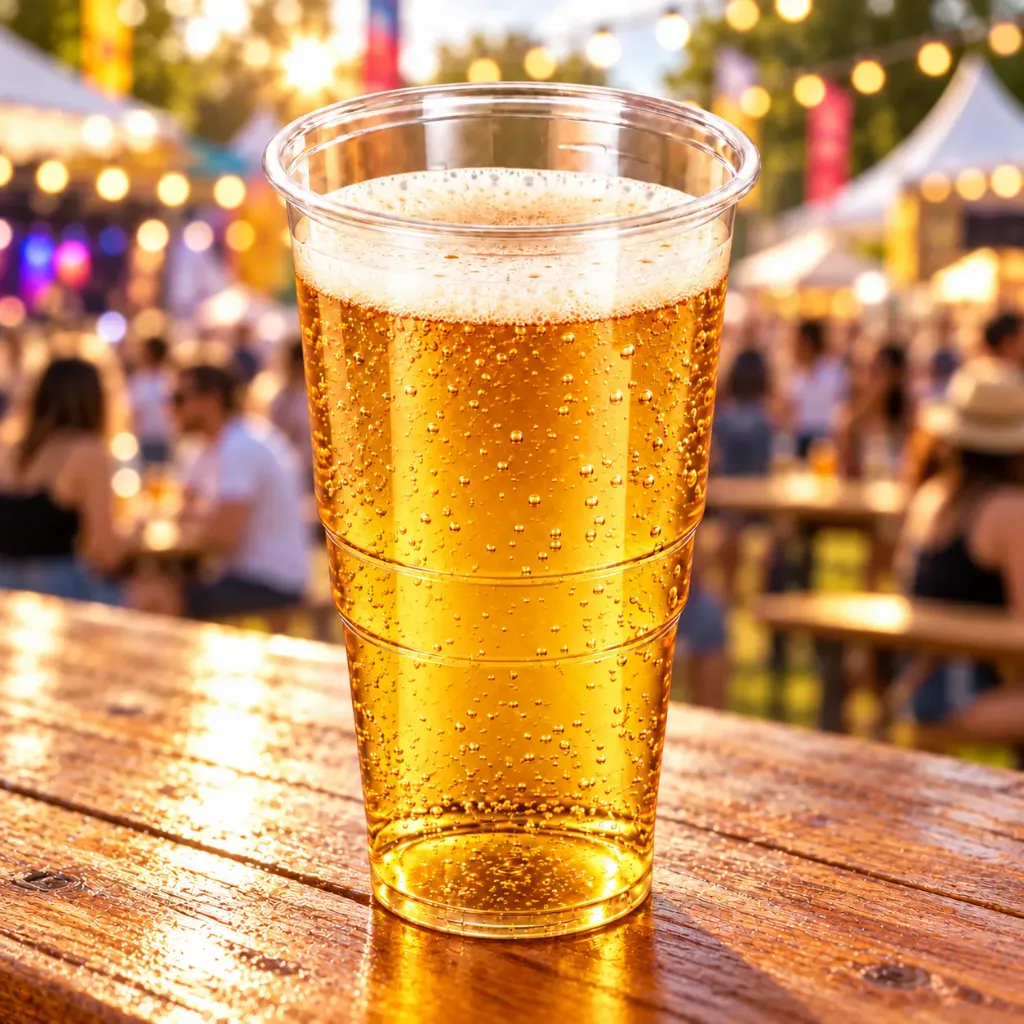 [PL0022] DISPOSABLE Plastic Glass 12oz Half Pint
