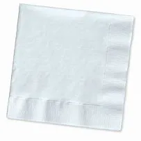 [PA1115] White napkins 2ply 33x33 (100)