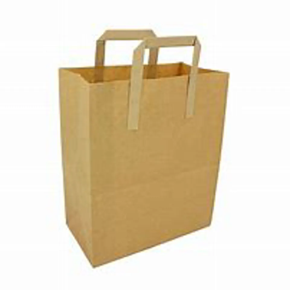 Paper carrier bags 10x5x12"