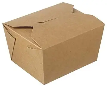 [GE1101] 98oz no.4 brown food takeaway  boxes