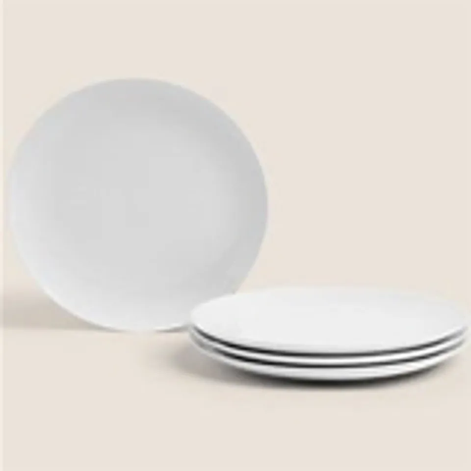 [GE0091] White Dinner plate