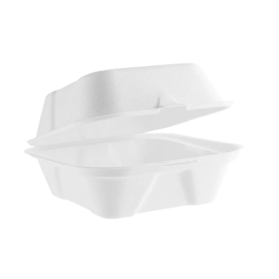[GE1008] 6in bagasse burger box