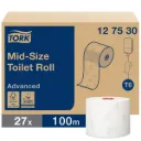 Tork Mid-size Toilet Paper Roll White (Case 27)