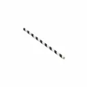 Black Striped Paper Straw