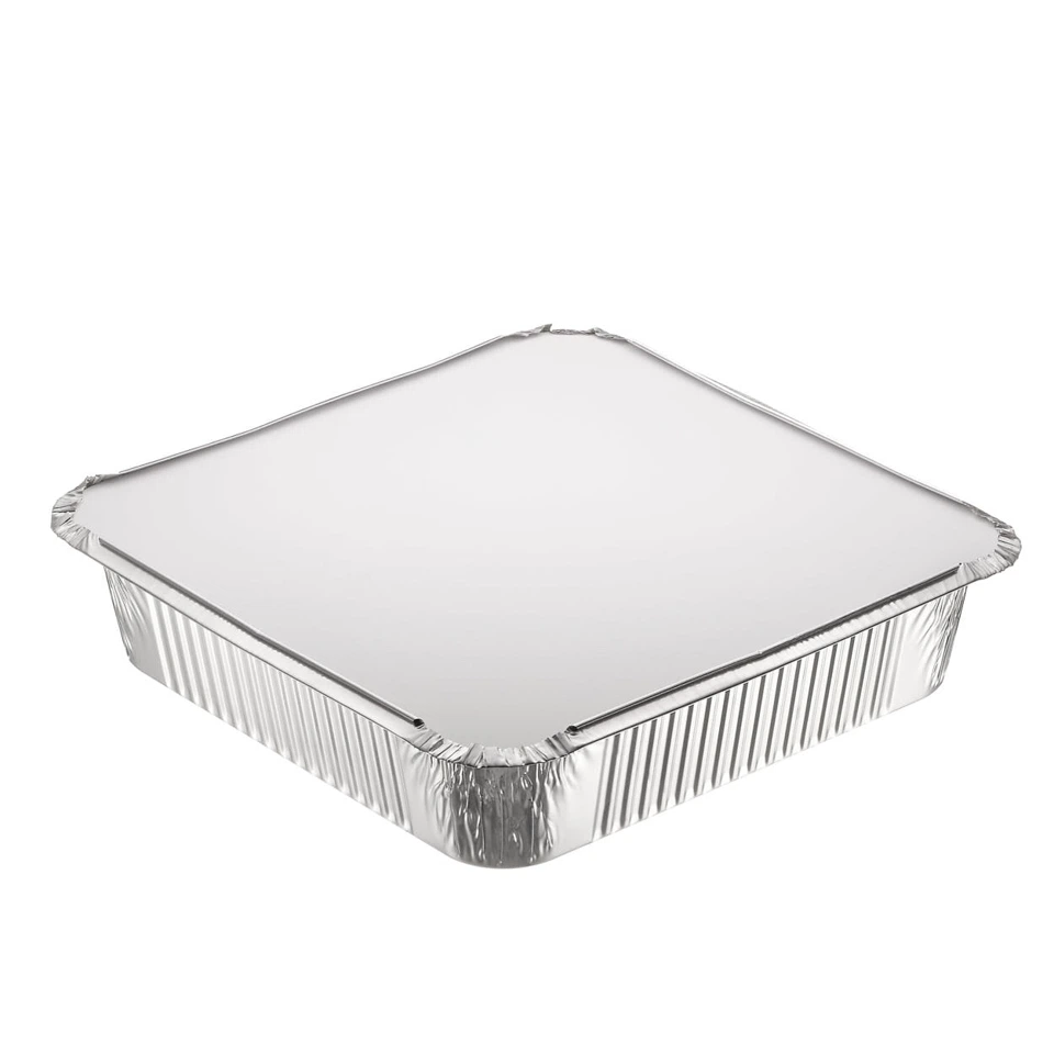 9 x 9" Silver Foil Container and lids