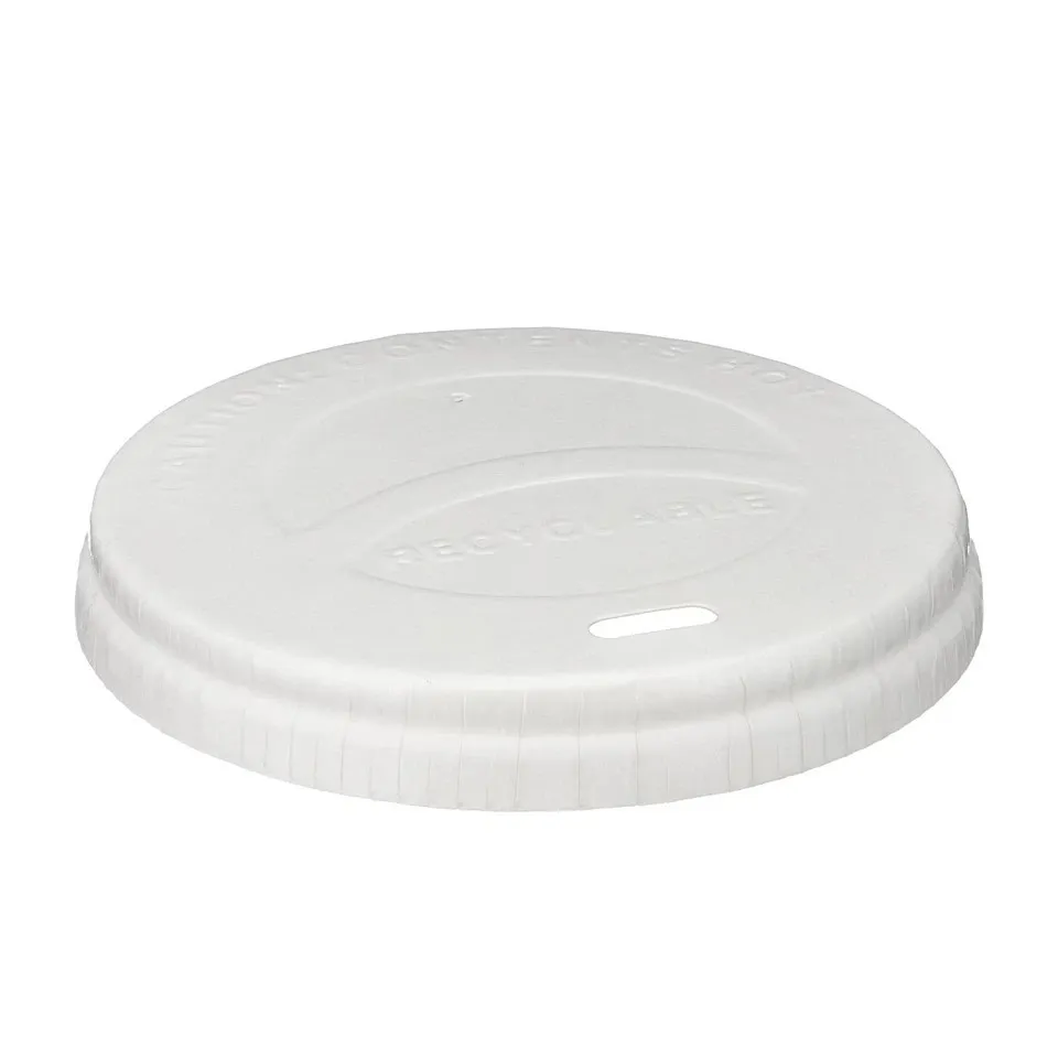 White Paper Hot Cups Sip Lid