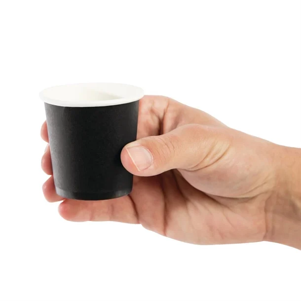 Fiesta hot cups black 4oz 
