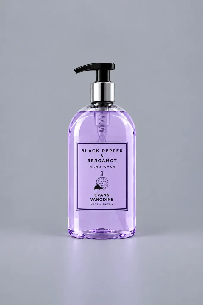 [00098] Evans Hand Wash 500ML (Black Pepper & Bergamot)
