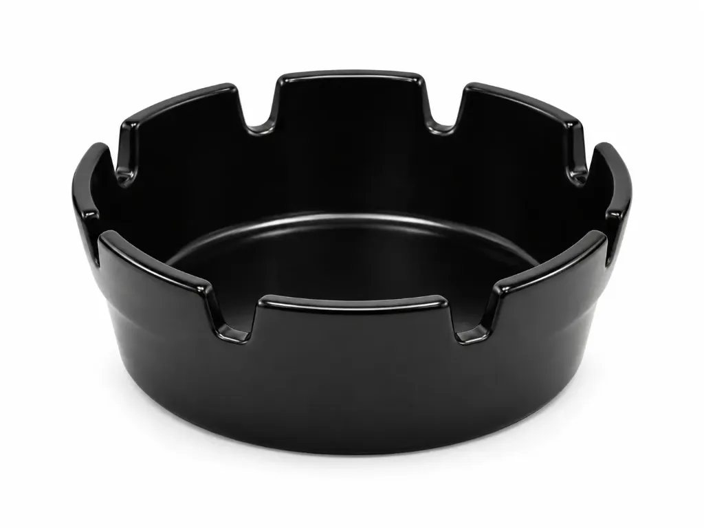 Black Melamine Ashtray