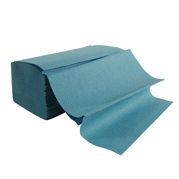 [PA1122] Hand towels Blue 1ply